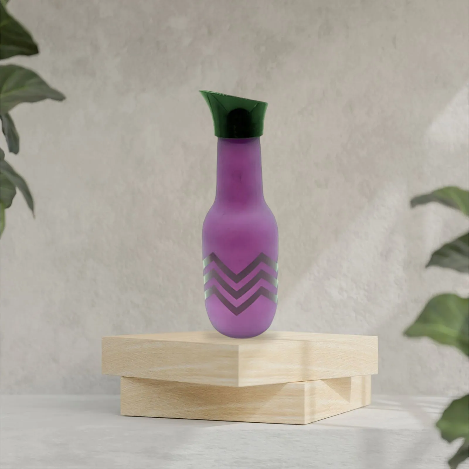 Glass Carafe Purple 1L