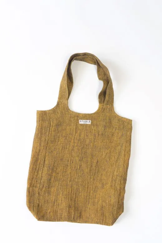 Gold Swim Linen Tote