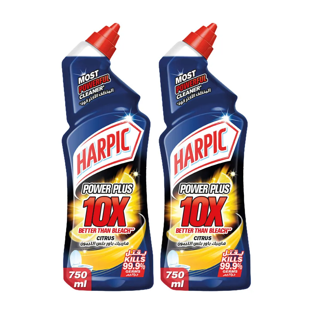 Harpic Toilet Cleaner Citrus 750ML (Twin Pack)