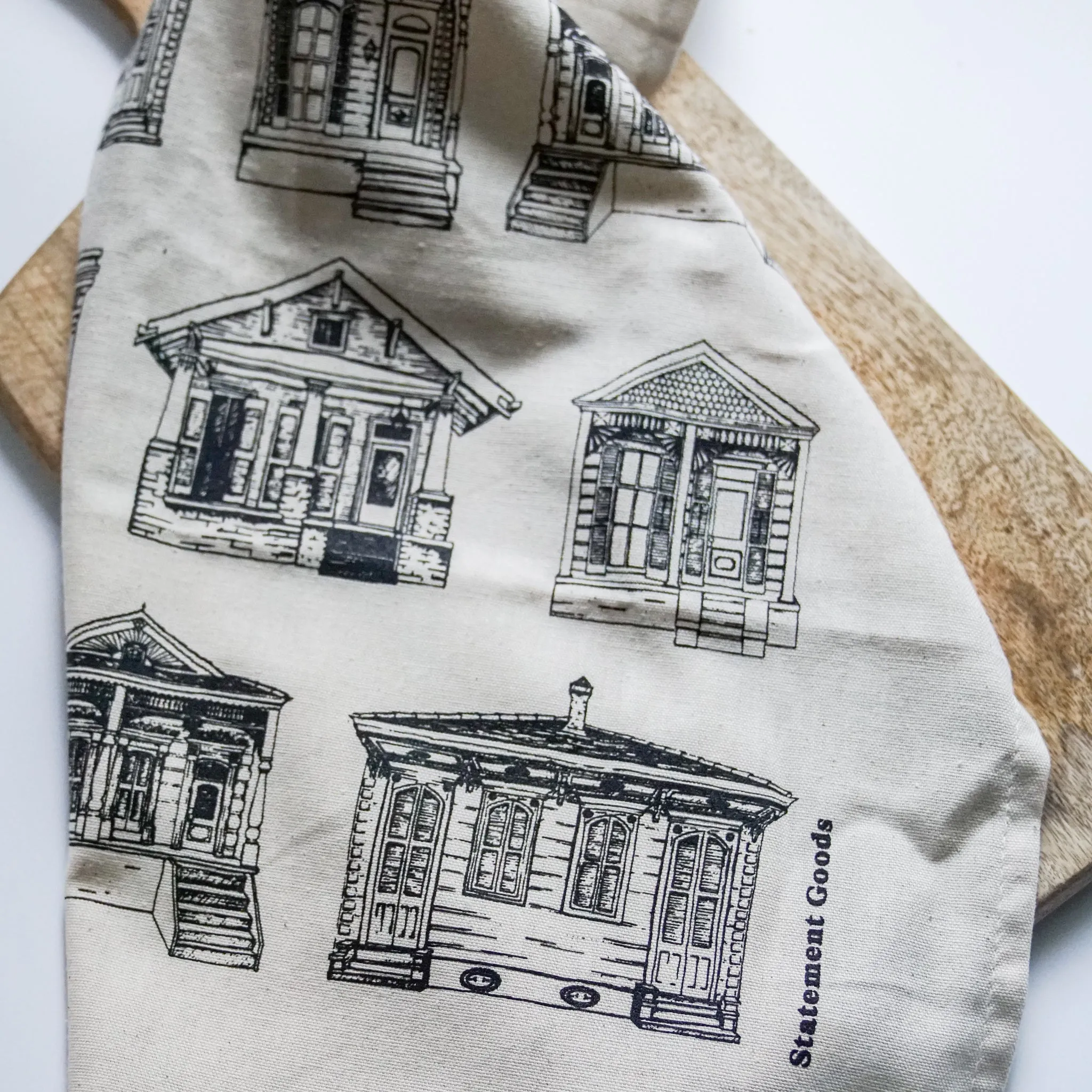 Homes of New Orleans Pattern Kitchen Towel