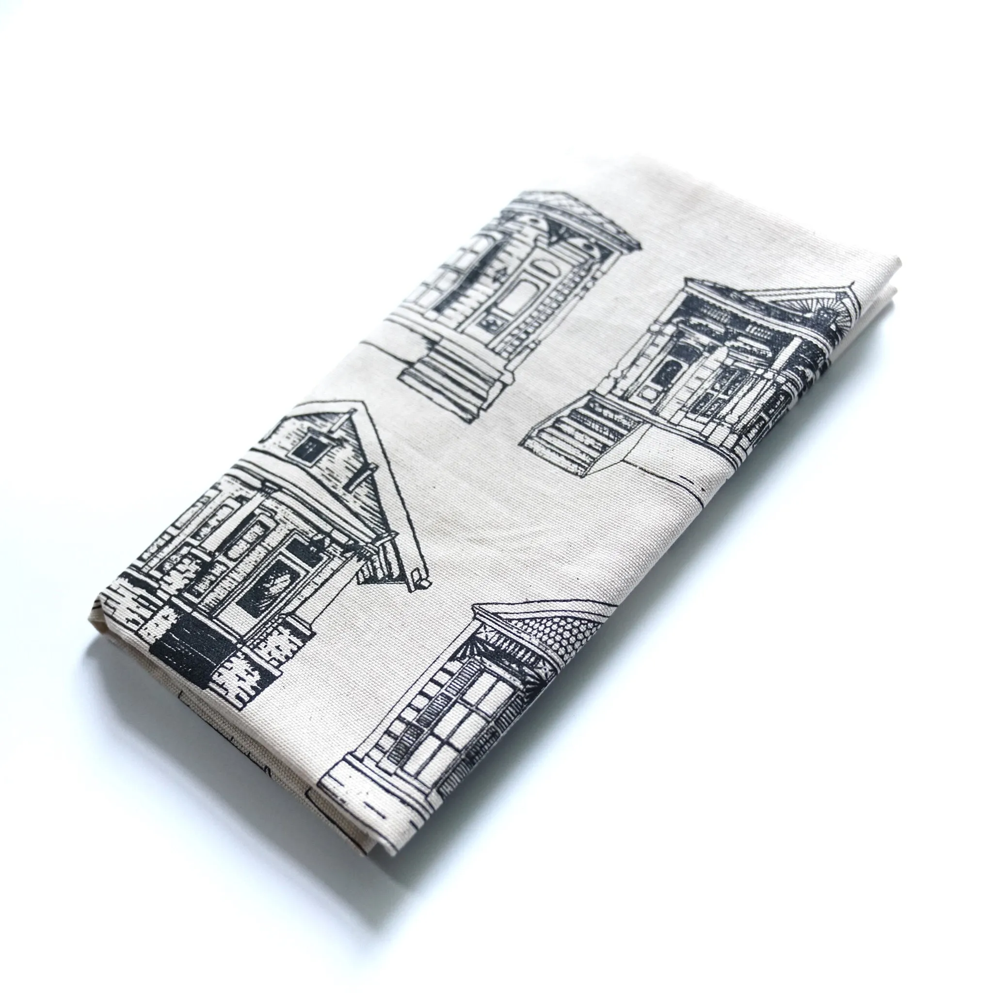 Homes of New Orleans Pattern Kitchen Towel