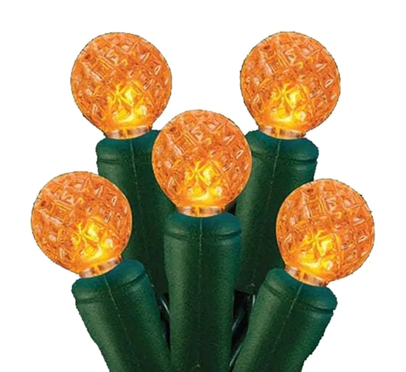 Hometown Holidays 2339/U14E320G Light Set, 4.8 W, 70-Lamp, LED Lamp, Orange Lamp, 25,000 hr Average Life