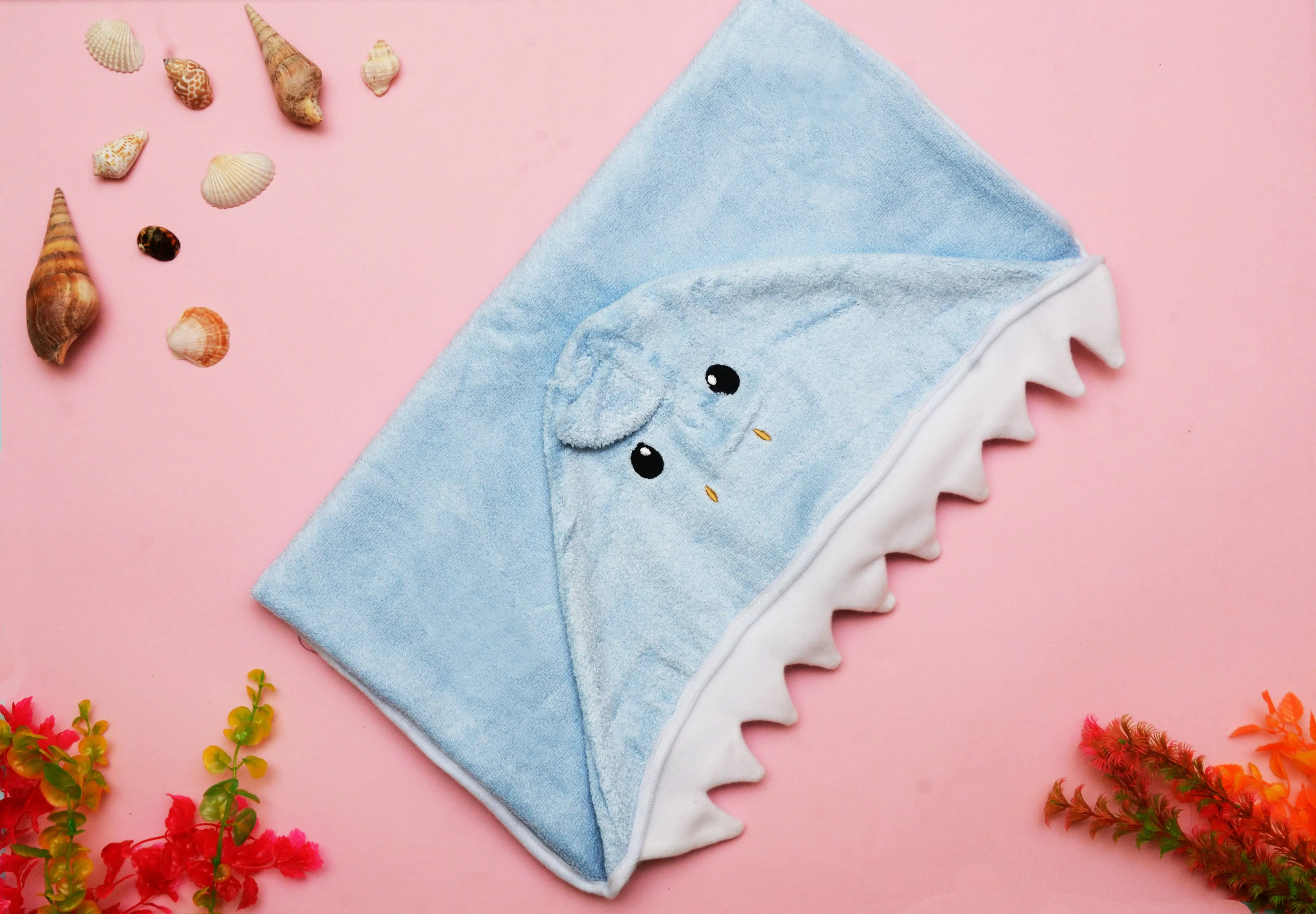 Hooded Towel - Baby Shark