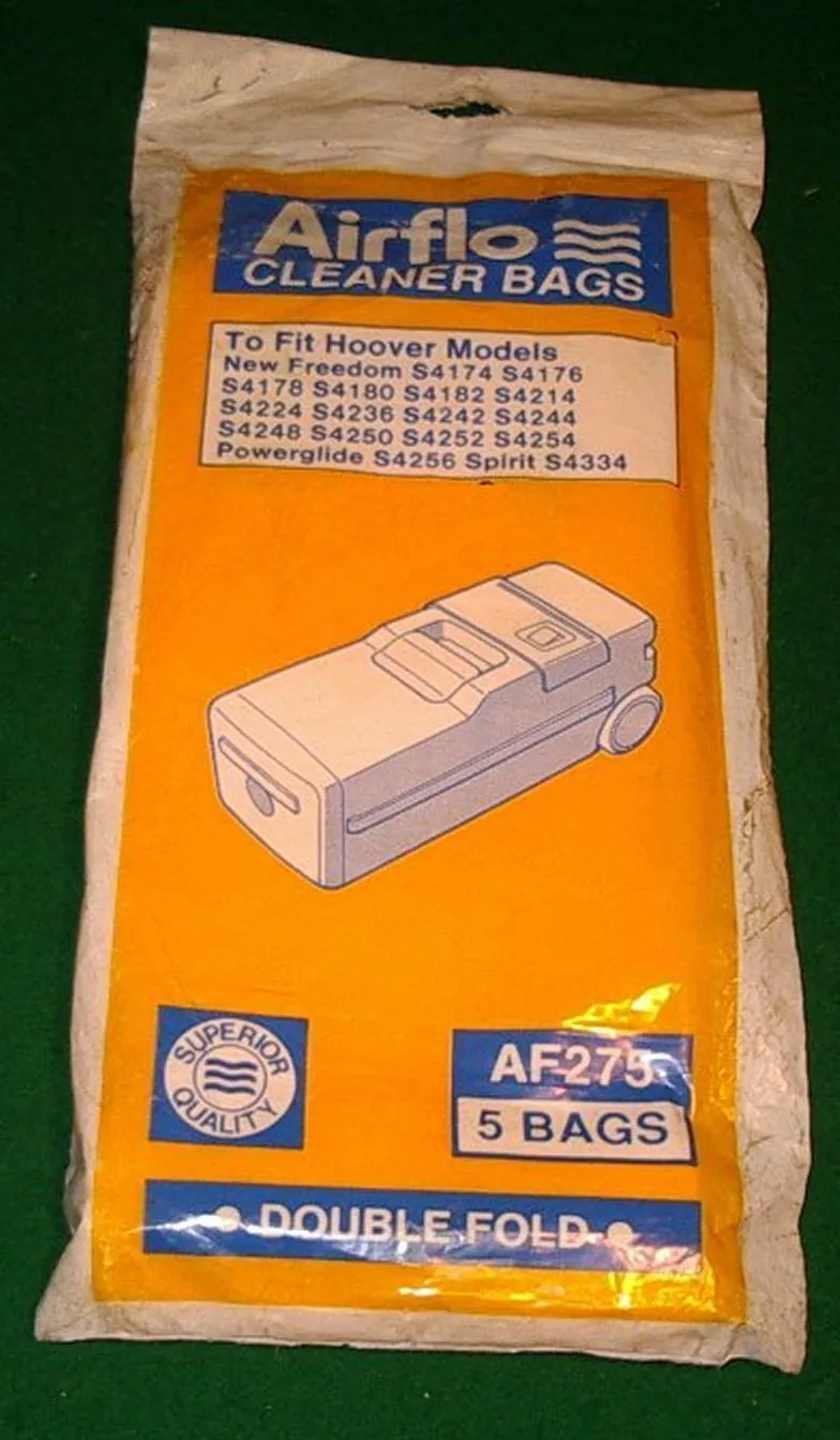 Hoover Freedom, Powerglide Vacuum Cleaner Bags - Part # AF275