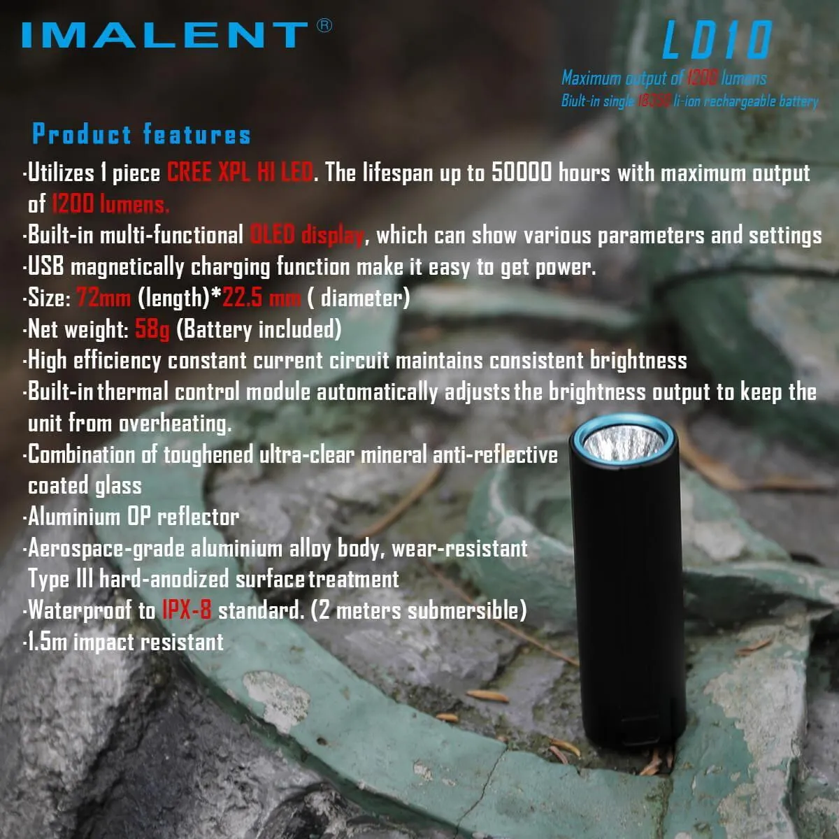 IMALENT LD10 small flashlight