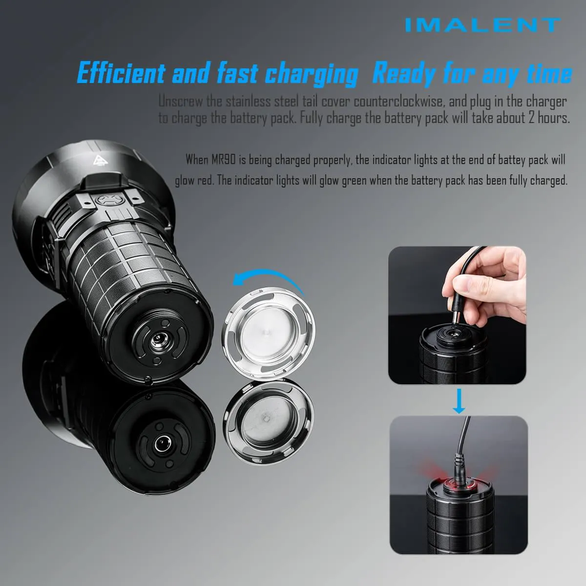 IMALENT MR90 Dual Beam Mode Flashlight