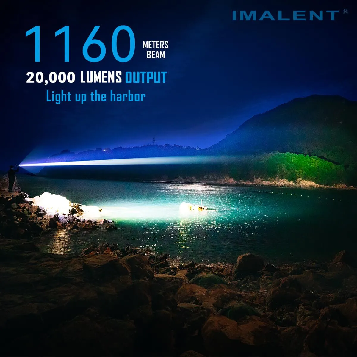 IMALENT RS50 20000 lumen flashlight