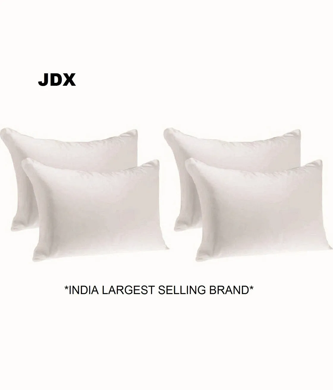 JDX Hotel Quality Pillow for Bed, Soft Pillows for Sleeping, White, Pack of 4 Pillows