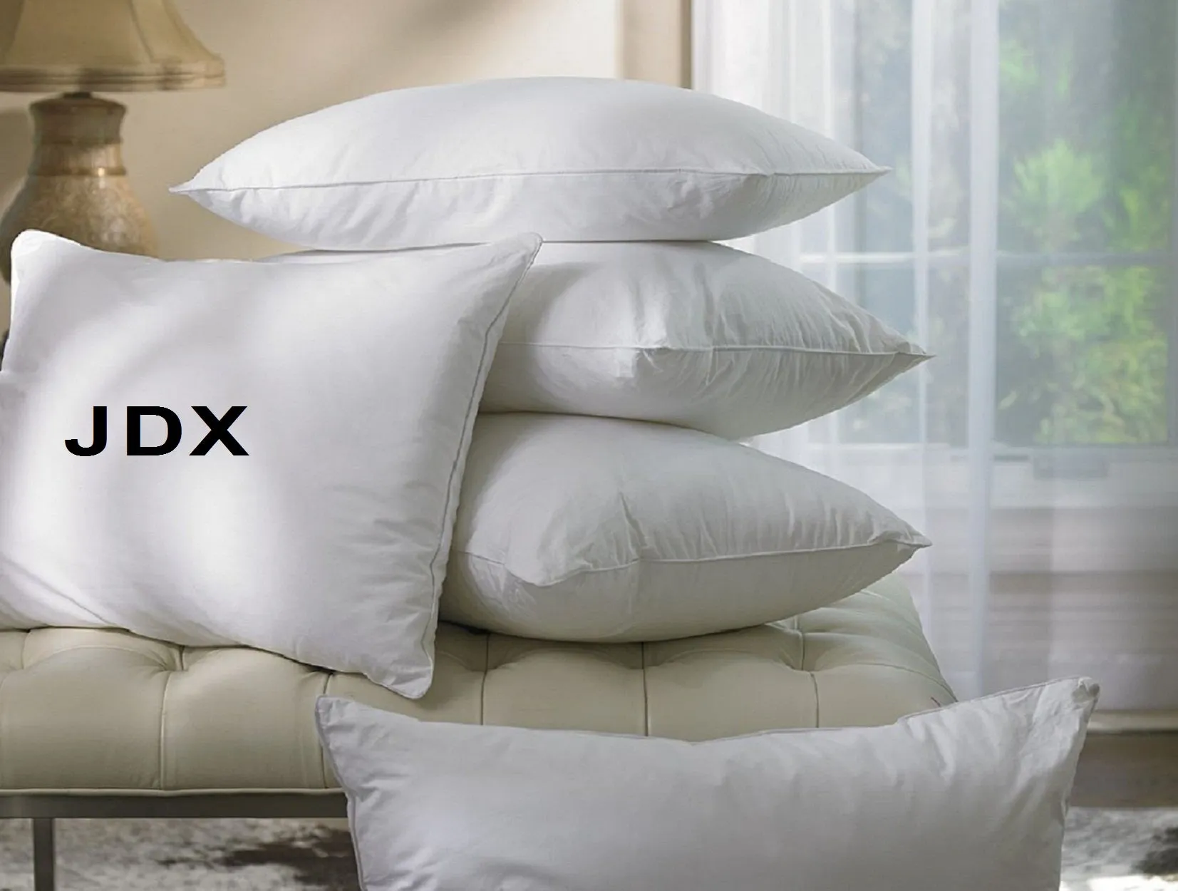 JDX Hotel Quality Pillow for Bed, Soft Pillows for Sleeping, White, Pack of 4 Pillows