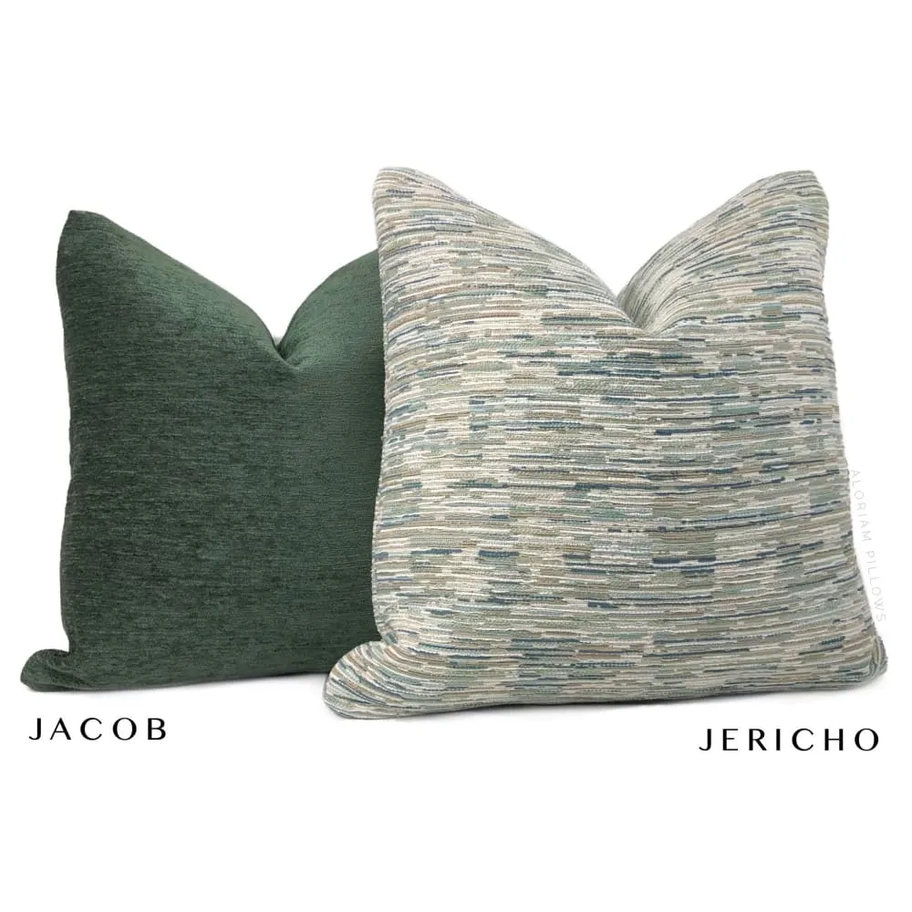 Jericho Green Brown Cream Texture Pillow Cover