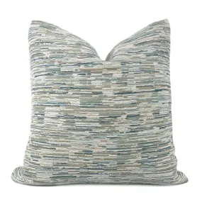 Jericho Green Brown Cream Texture Pillow Cover