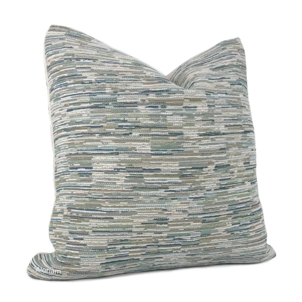 Jericho Green Brown Cream Texture Pillow Cover