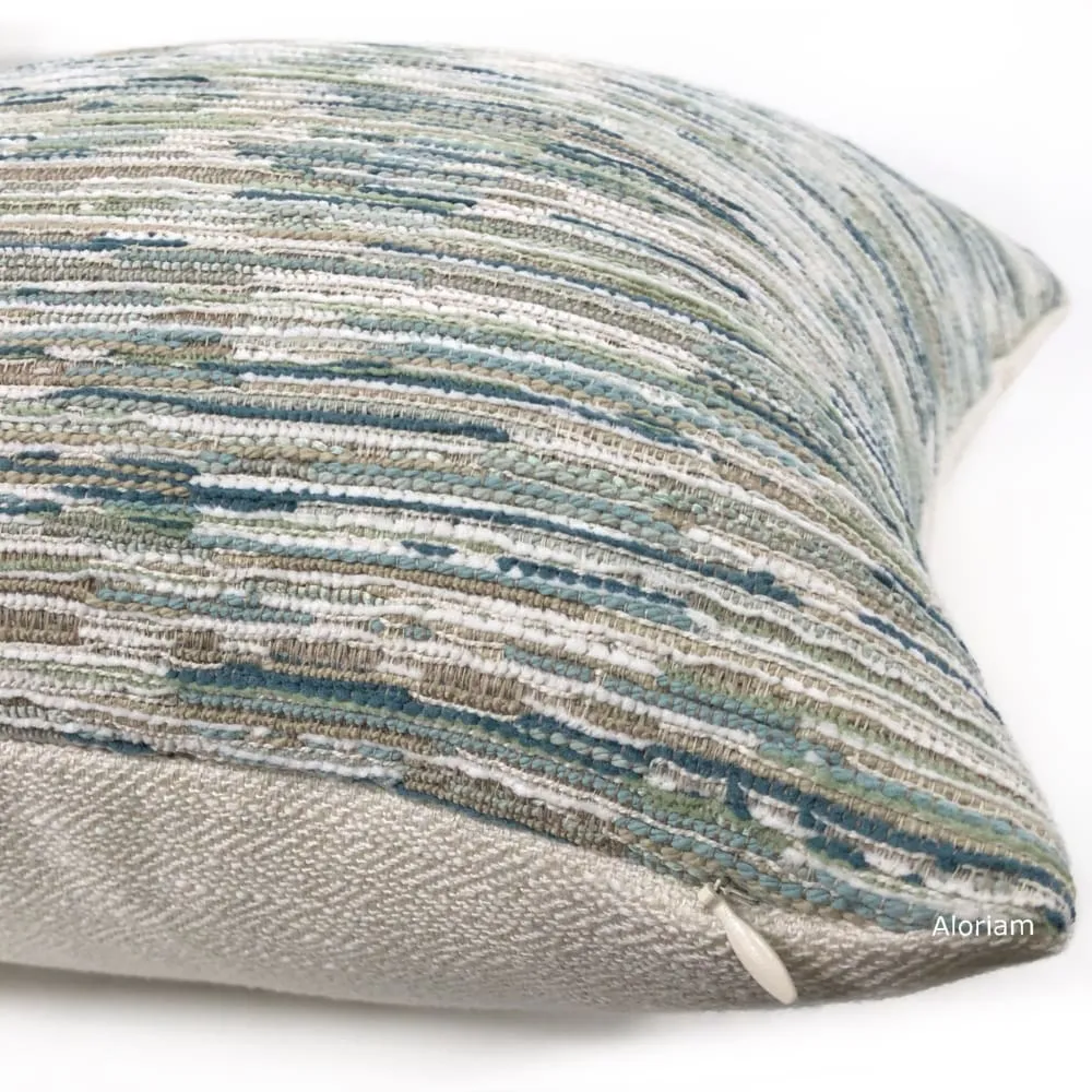 Jericho Green Brown Cream Texture Pillow Cover