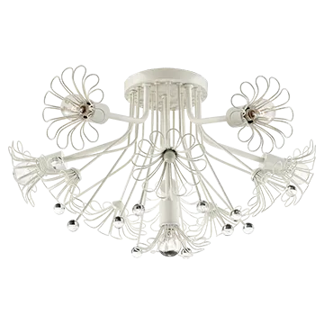 KEATON BOUQUET FLUSH MOUNT, LIGHT CREAM