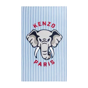 Kenzo K Elephant Printed Velour Beach Towel by Yves Delorme