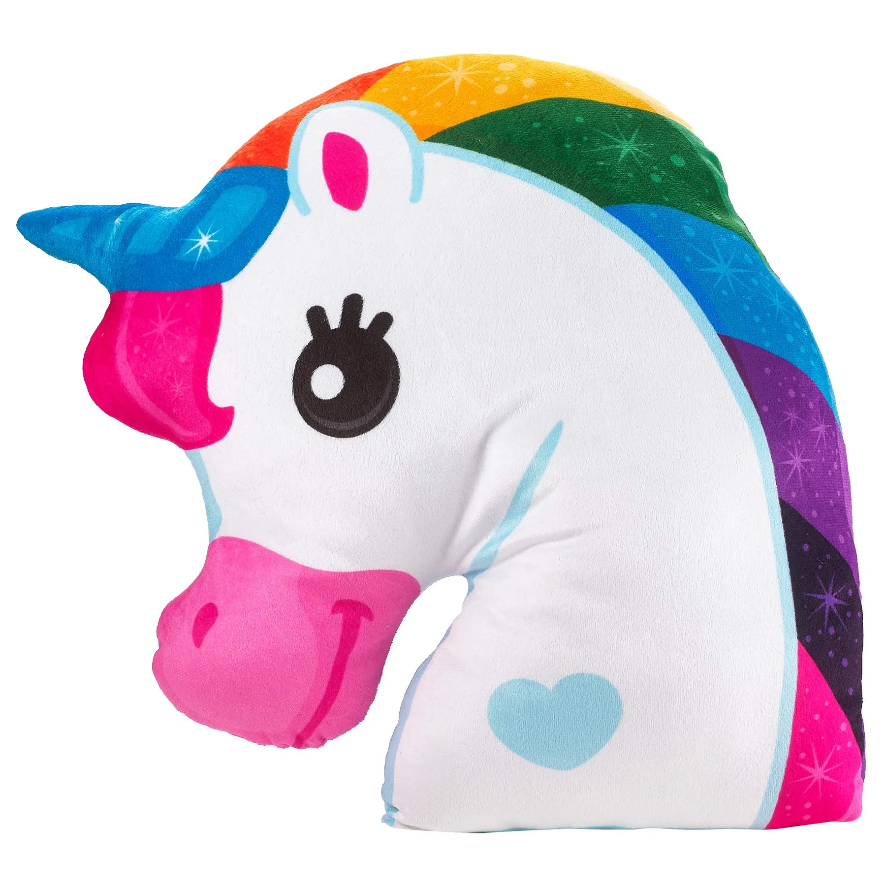 Kicko Unicorn Pillow - 16 Inch Unicorn Head Pillow  Plush Pillow - Rainbow Unicorn Plush