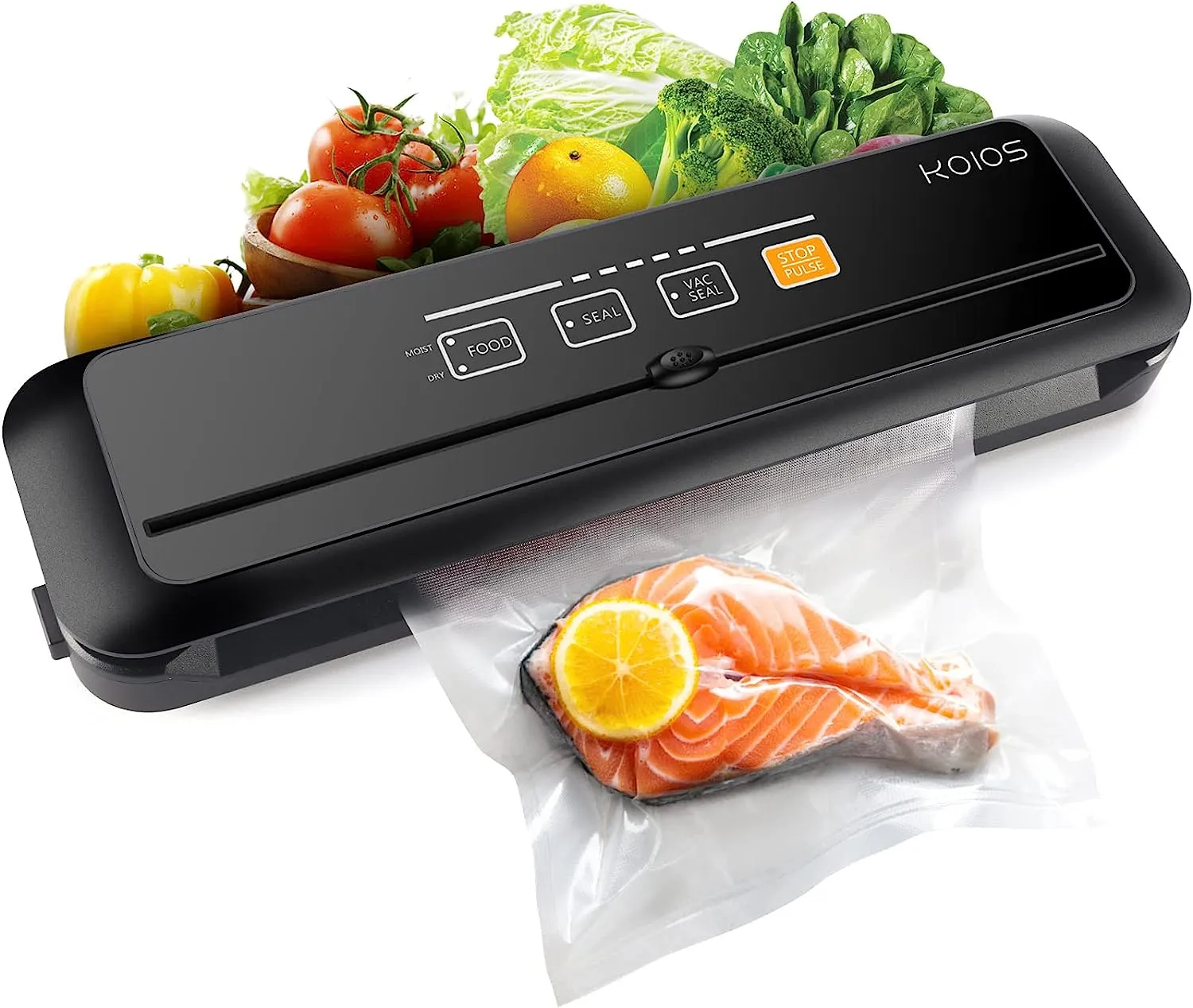 KOIOS VS6621 86 kpa Vacuum Sealer, Automatic Food Sealer with Cutter