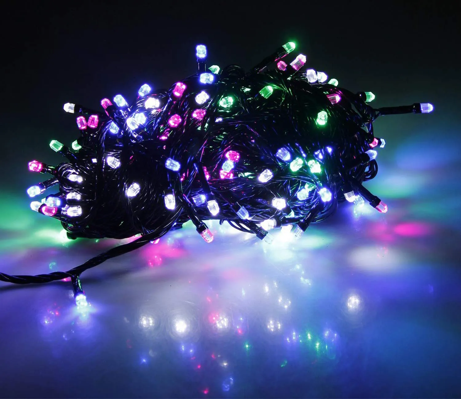 Kuber Industries 2 Pieces 15 Meter Diamond LED's Waterproof Fairy Decorative String Light - Red Green Blue - Decoration Indoor/Outdoor for Party Wedding Diwali -CTKTC22979