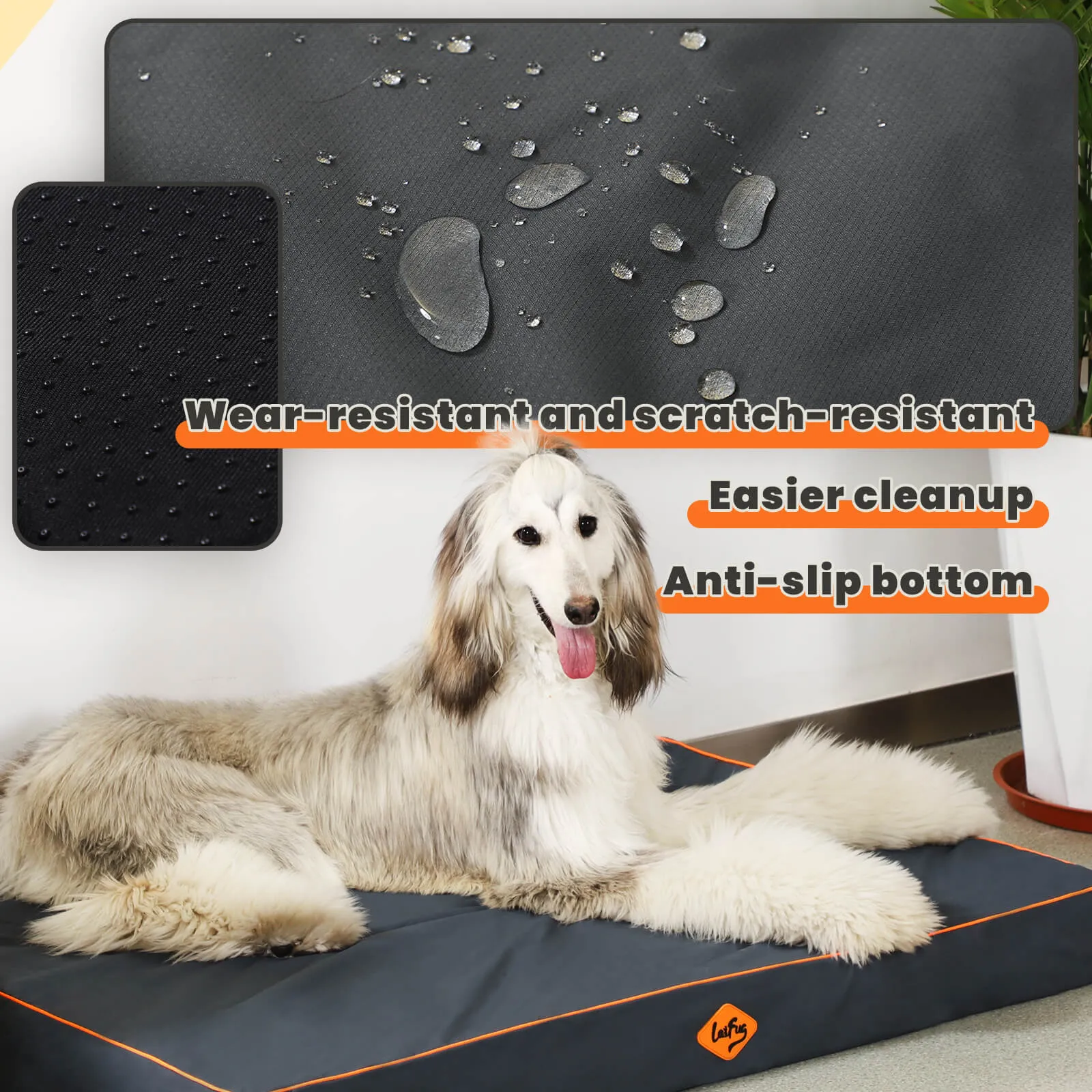 Laifug Egg-Crate Foam Dog Bed