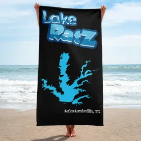 Lake RatZ Lake Lewisville Beach Towel