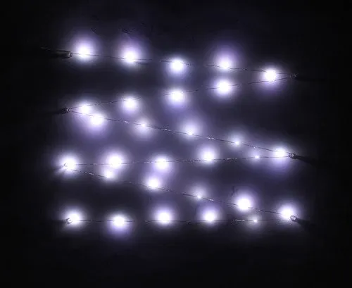 LED White Battery Pack Lights - 9' Long (Each)