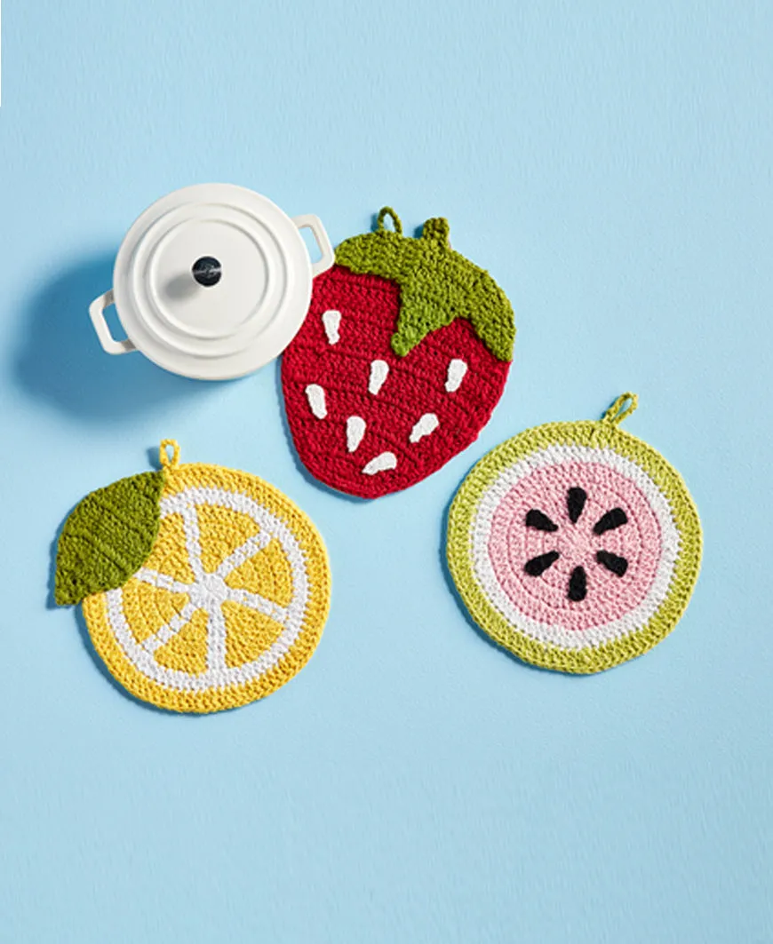 Lemon Crochet Trivet