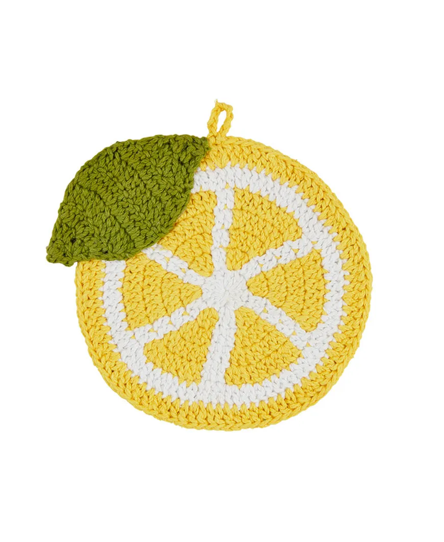 Lemon Crochet Trivet