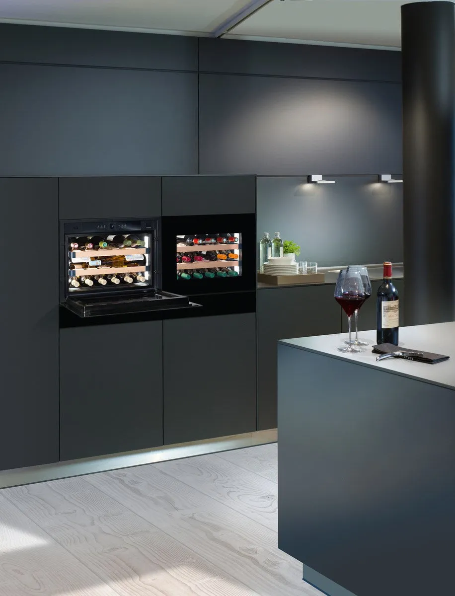 Liebherr HWGB1803 24 Inch Built-in Wine Cooler with Push-to-Open Drop-Down Door