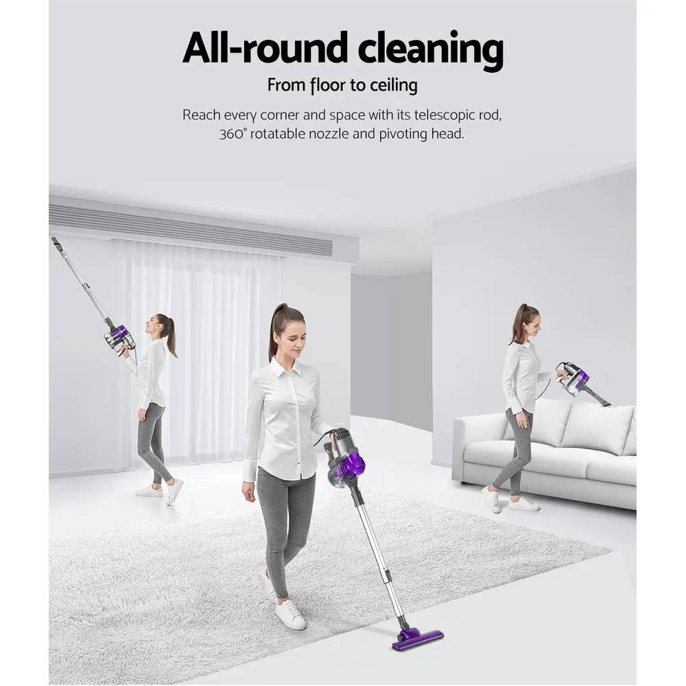 Lightweight Corded Handstick Vacuum Cleaner 450W Set – Devanti