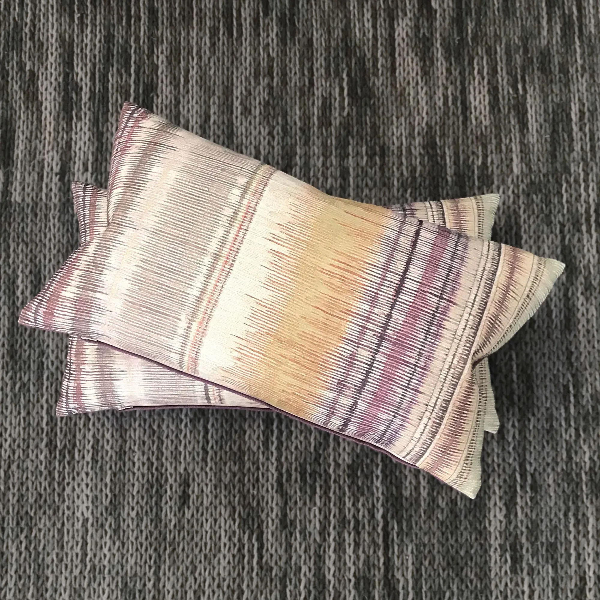 Lilac Graphite Decorative Pillow Cover 15x26