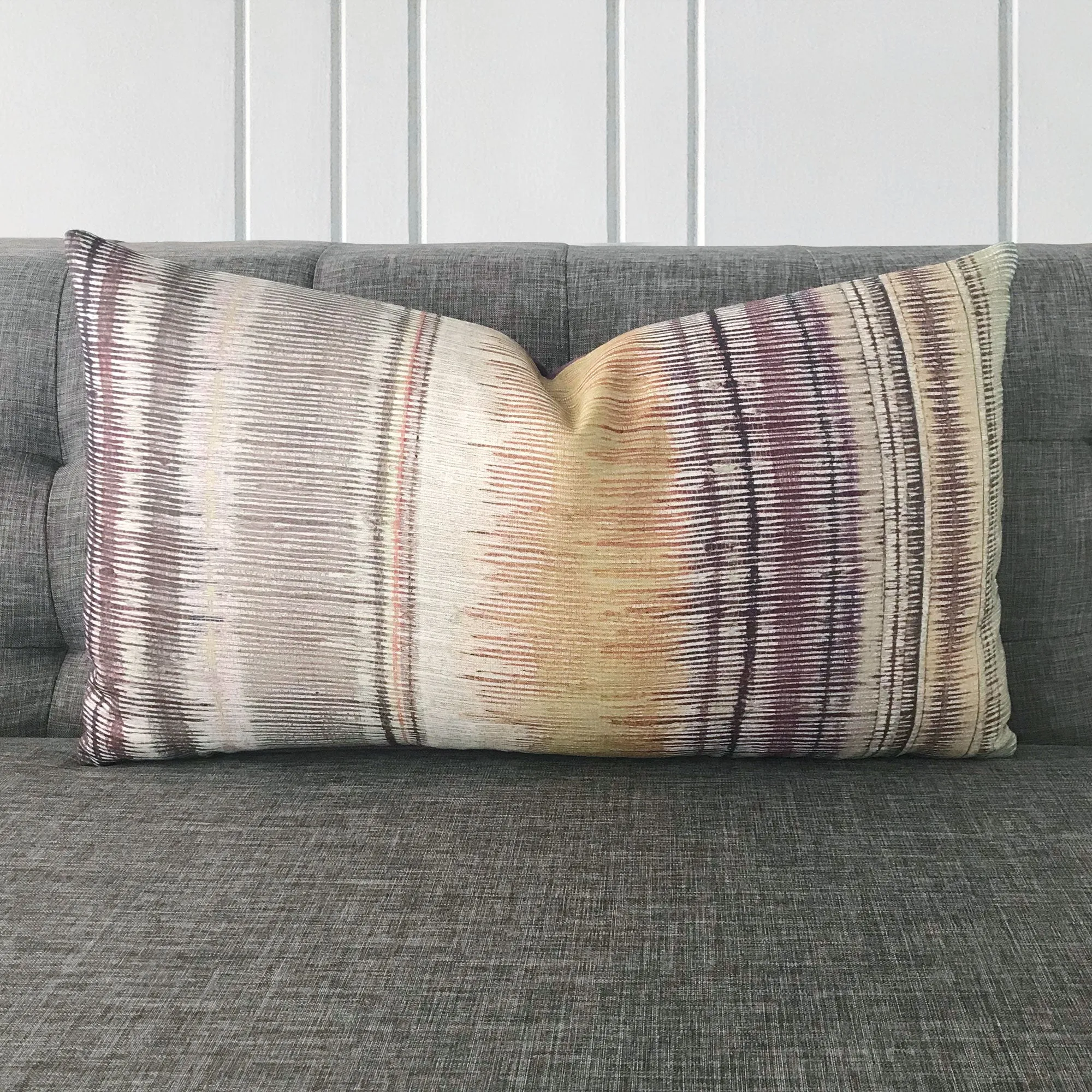 Lilac Graphite Decorative Pillow Cover 15x26