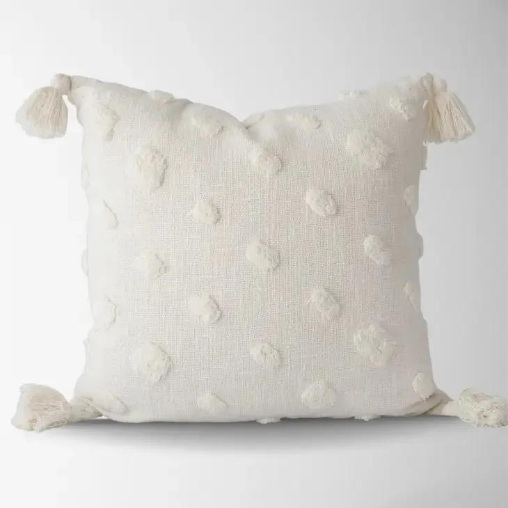 Lillee Polka Dot Shag Pillow