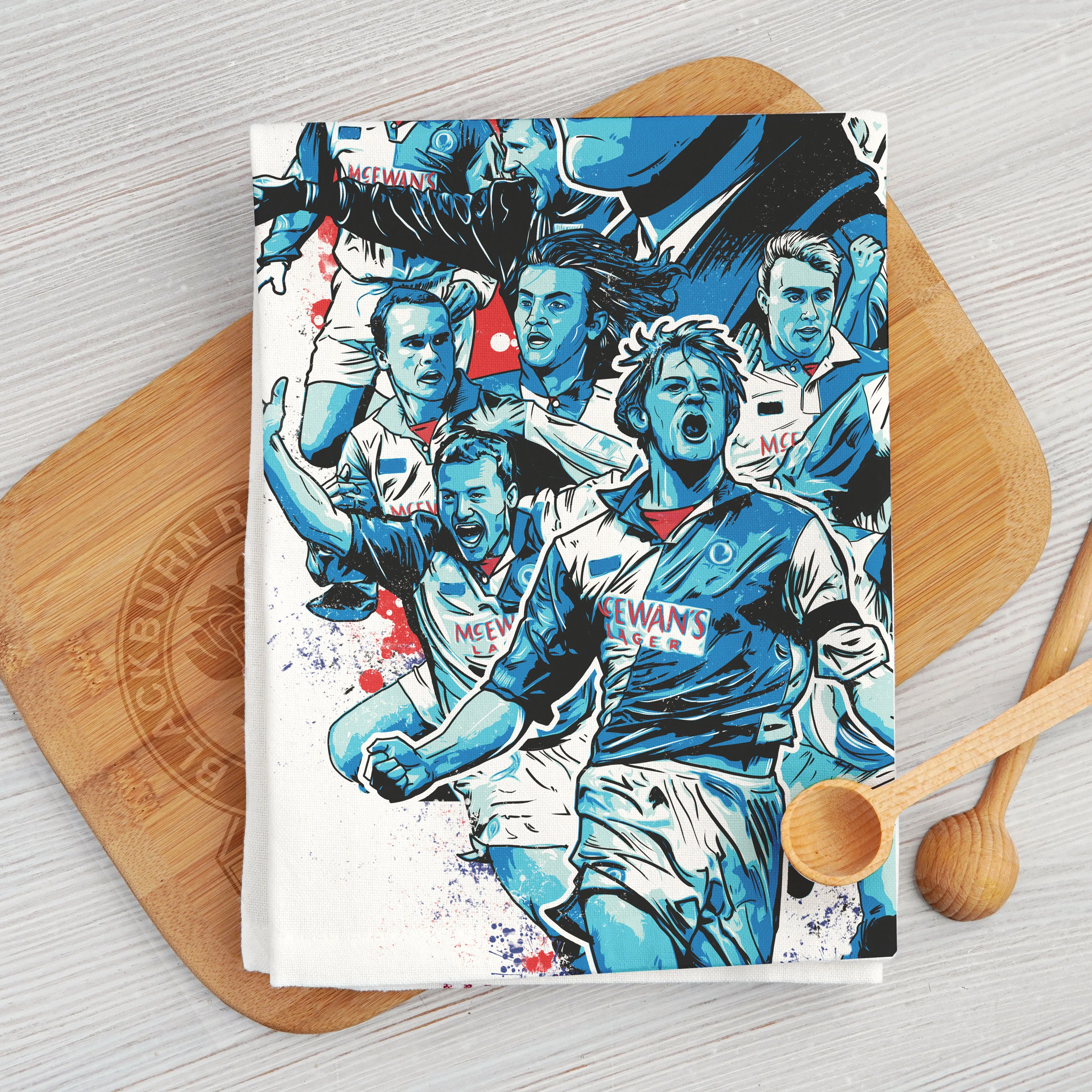 Limited Edition Blackburn Rovers Champions Tea Towel