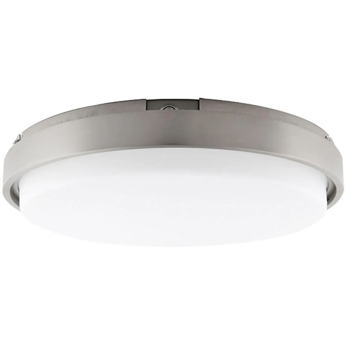 Lithium 15 In LED Flush Mount Light Selectable CCT Nickel Finish