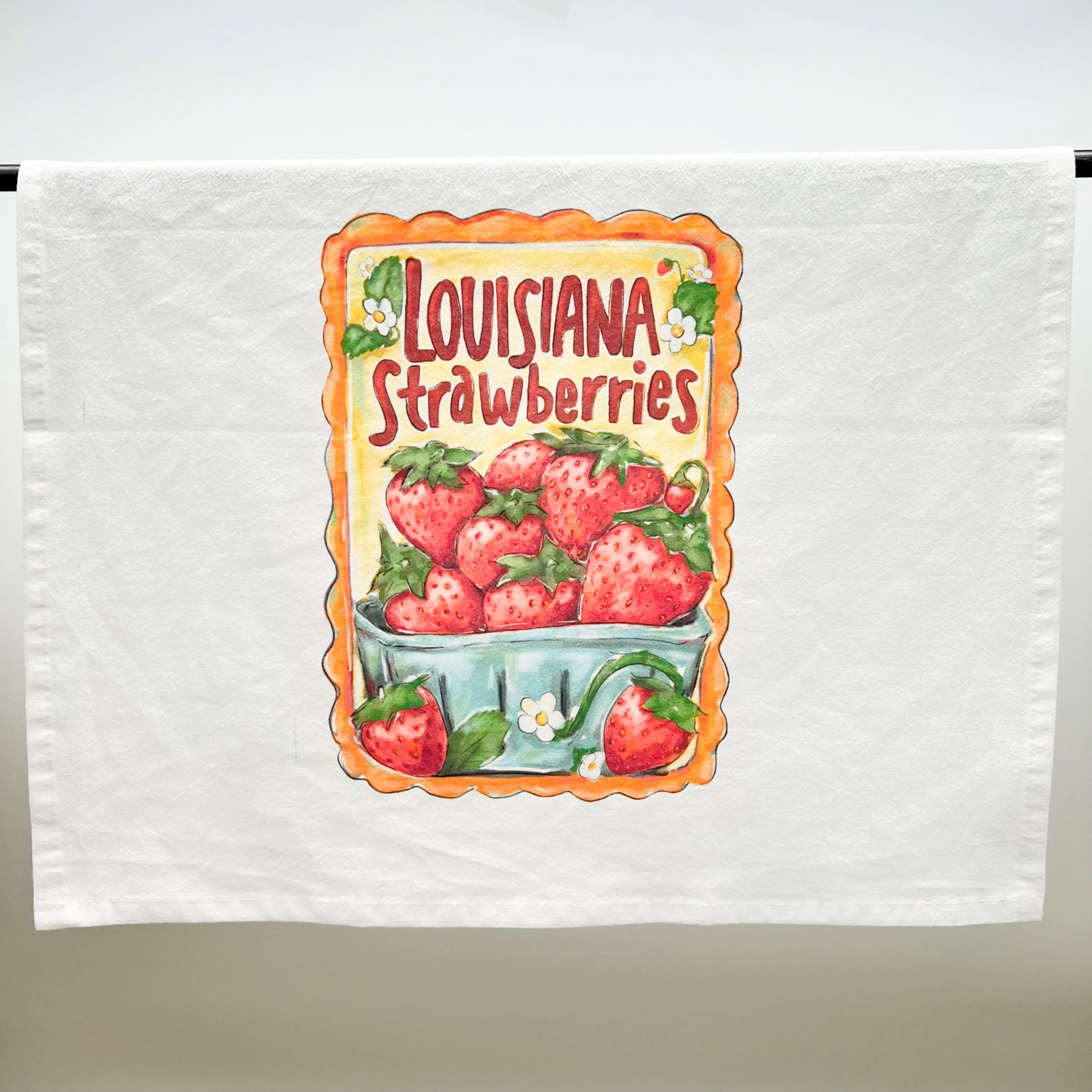 Louisiana Strawberries Towel