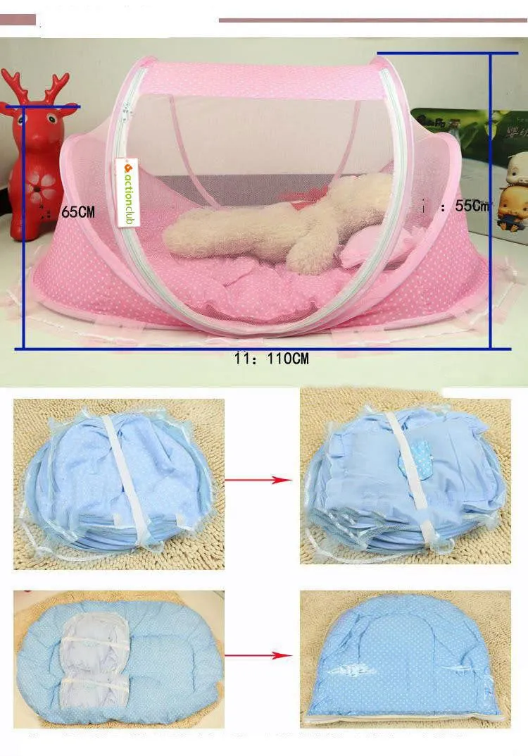 LovelyRLovely Foldable Baby 2pcs Bed Net With Pillow