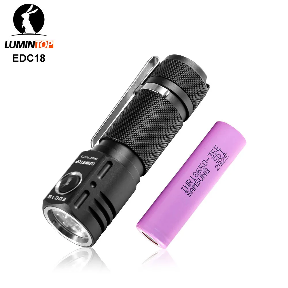 Lumintop EDC18 LED Flashlight  2800 Lumens Compact & Lightweight Outdoor Torch