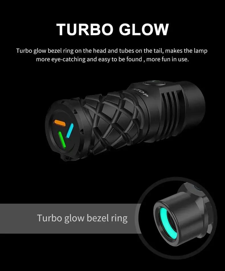 Lumintop Thor Mini Titanium 240 Lumen Mini LEP Flashlight 700m Beam Distance