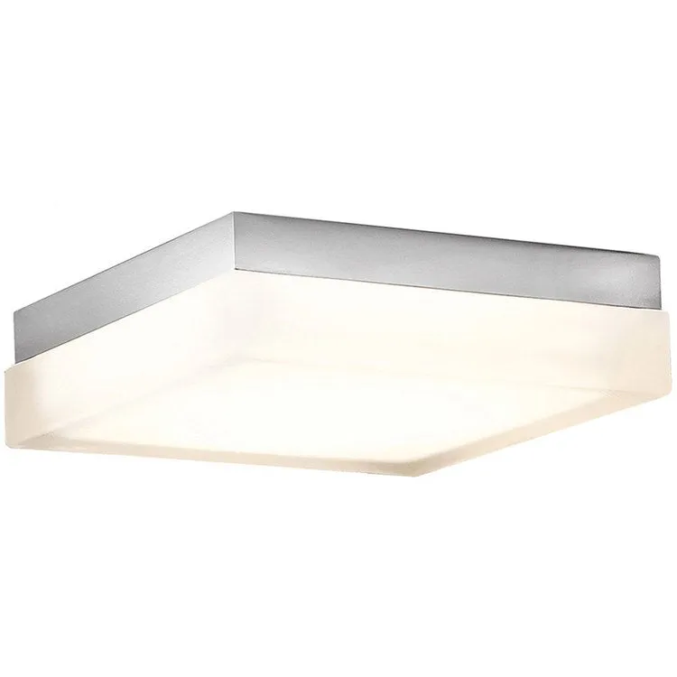 Matrix Single-Light 9" LED Square Flush Mount Ceiling Fixture 2700K