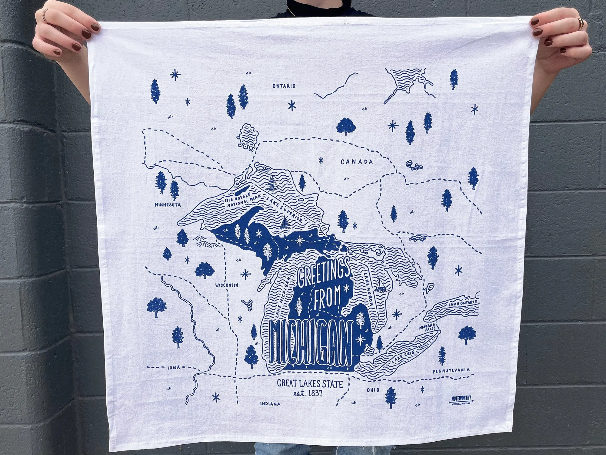 Michigan Tea Towel