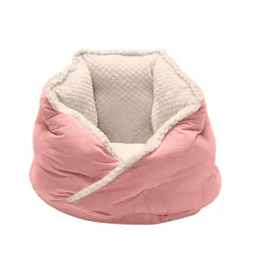 Minky Faux Fur & Velvet Hug Pet Bed