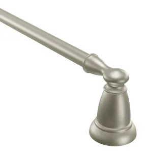 Moen Y2624BN Towel Bar, 24 in L Rod, Aluminum, Brushed Nickel, Surface Mounting :CD: QUANTITY: 1