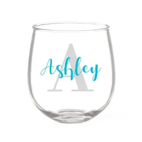 Monogram Stemless Wine Glass