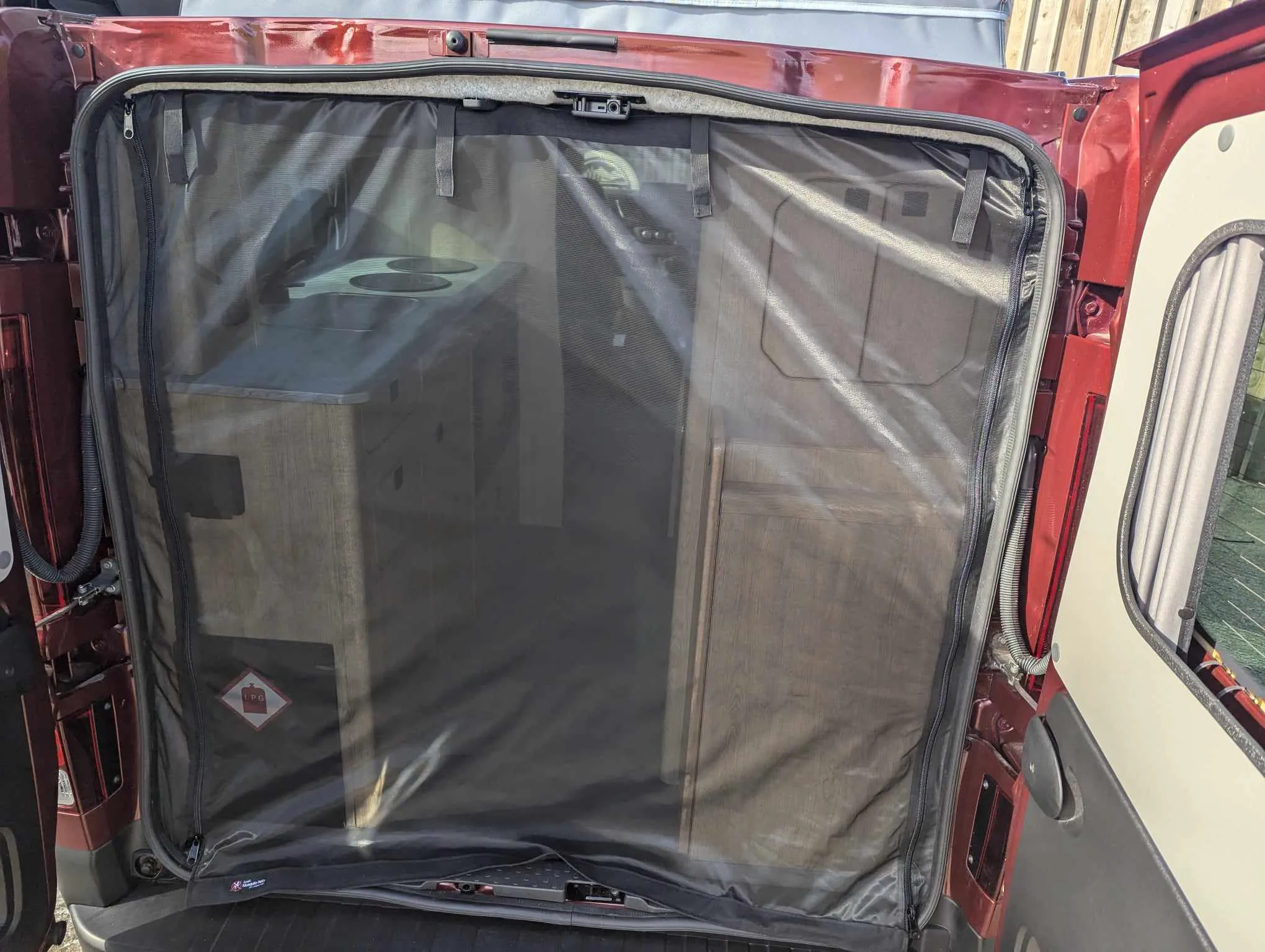 Mosquito Nets for your CCCamper Van - Rear and Side Doors