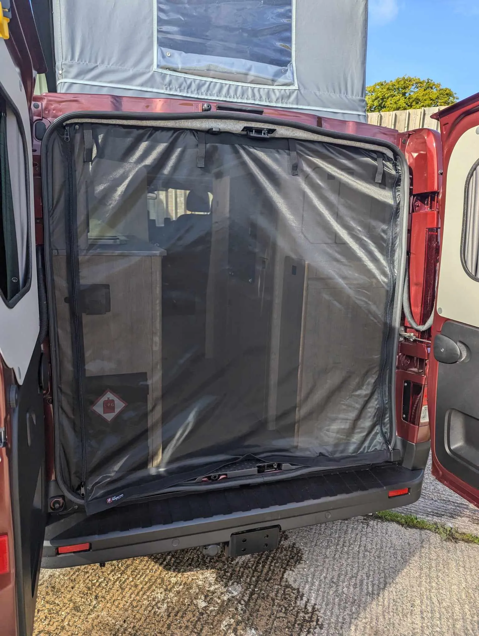 Mosquito Nets for your CCCamper Van - Rear and Side Doors