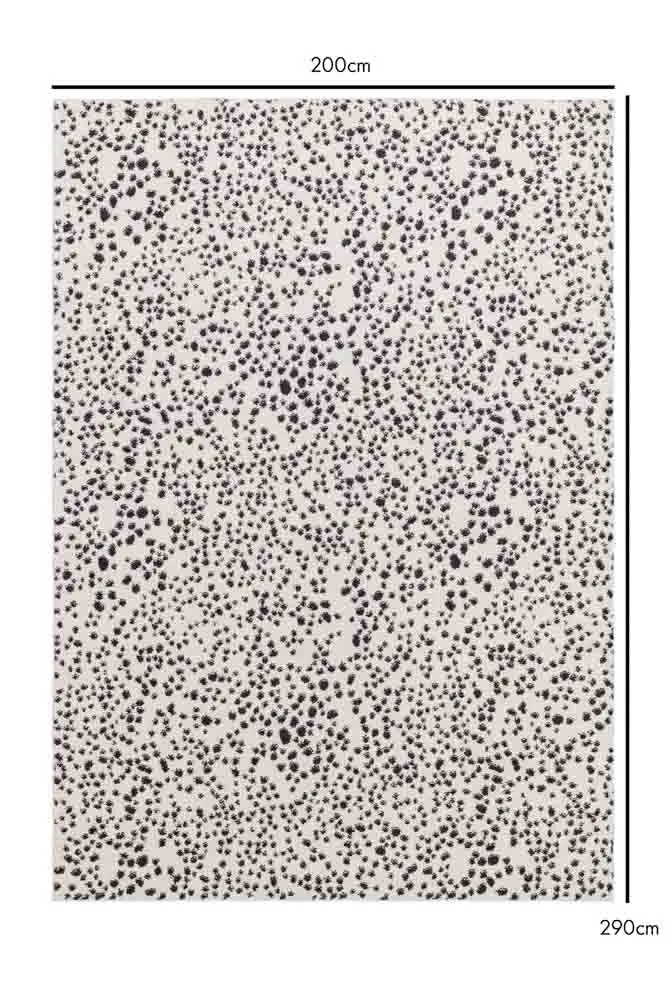 Muse Monochrome Dalmatian Spot Rug - 2 Sizes Available