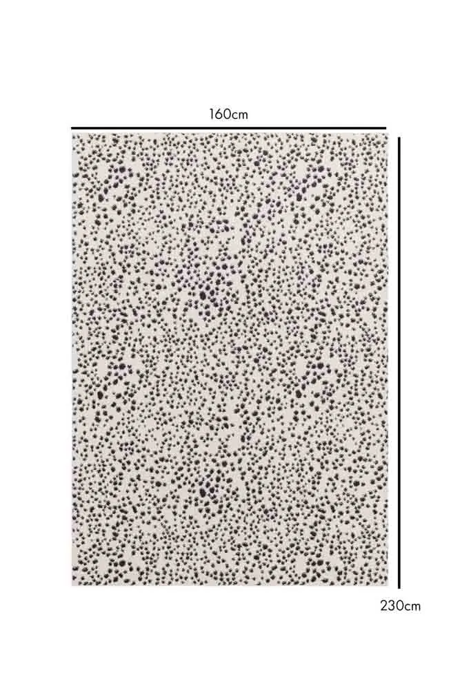 Muse Monochrome Dalmatian Spot Rug - 2 Sizes Available