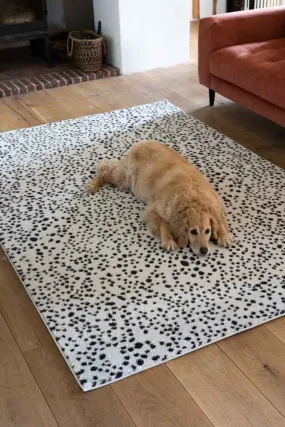 Muse Monochrome Dalmatian Spot Rug - 2 Sizes Available