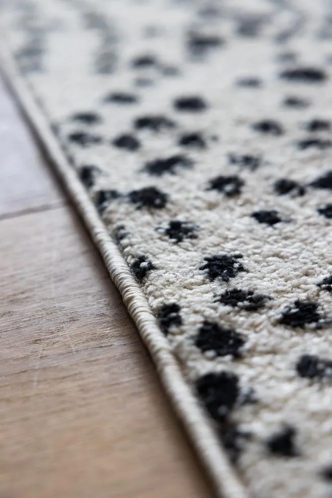 Muse Monochrome Dalmatian Spot Rug - 2 Sizes Available