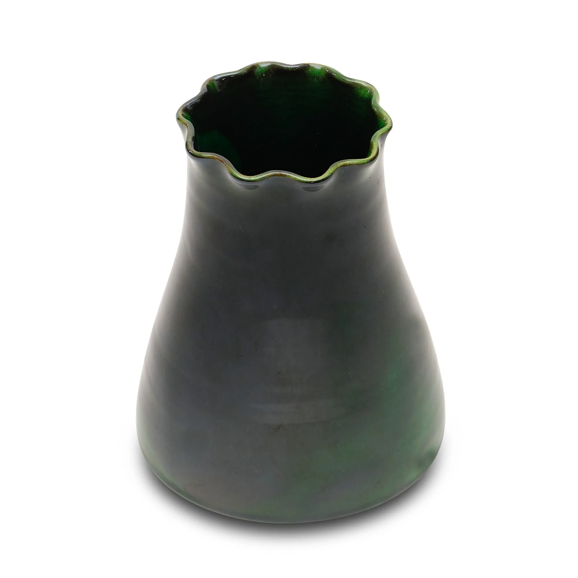 Narrow Mouth Carafe Vase (Jade - 8"H)